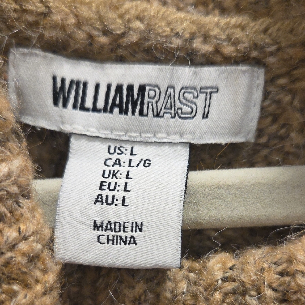 William Rast Warm Brown Cowl Neck Sweater - Picture 2 of 7